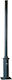 Aca Mounting Post for Lighting Fixtures made of Aluminum Column Silver F891404M