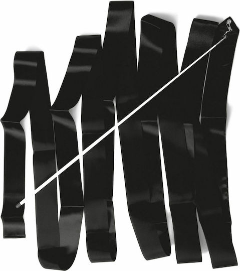 AMILA Rhythmic Gymnastics Ribbon 6m Black 6m