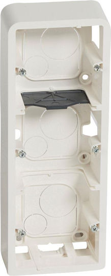Legrand Mosaic Electrical Junction Box Outdoor Placement IP20 Wall Mounting 3x2 Pieces Depth 40mm Gray Color