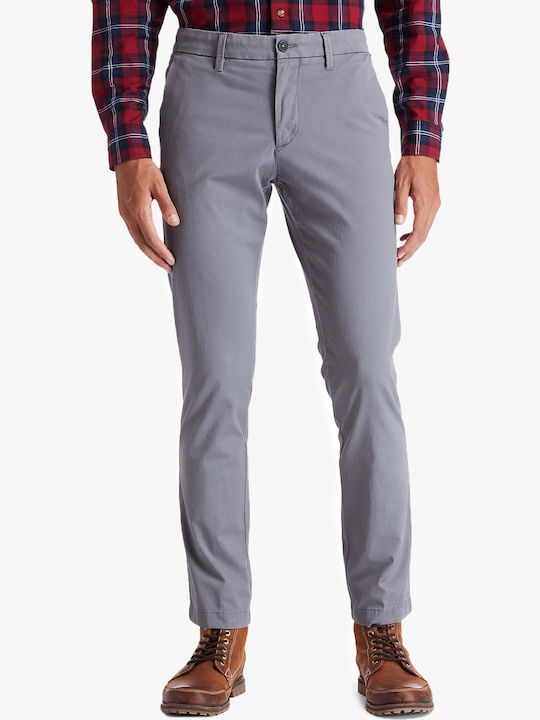 Sargent Lake Pantaloni Chino Elastic cu Croială Slim Gri