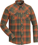 Pinewood Lumbo Hunting Shirt Terracotta/Green Shirt Khaki