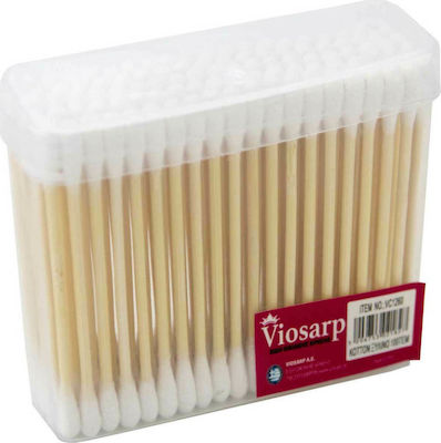 Viosarp Cotton Buds Ξύλινες 100pcs