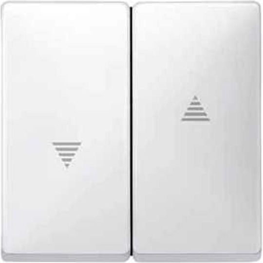 Schneider Electric Antique Merten Roller Shutter Front Plate Switch White Διακόπτη/Μπουτόν Ρολων MTN411519