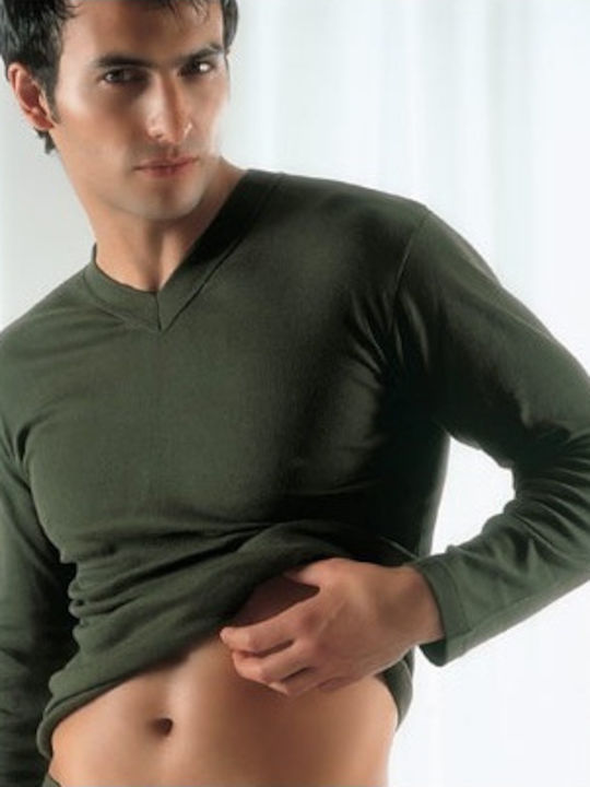 Lord Men's Long Sleeve Undershirt Green