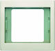 Hager K.5 Schalterrahmen 1-fach Vertikale Montage in Silber Farbe 13137004