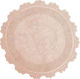 Anna Riska Badematte Baumwolle Rund Lace 1 421085 Blush Pink 60x60cm