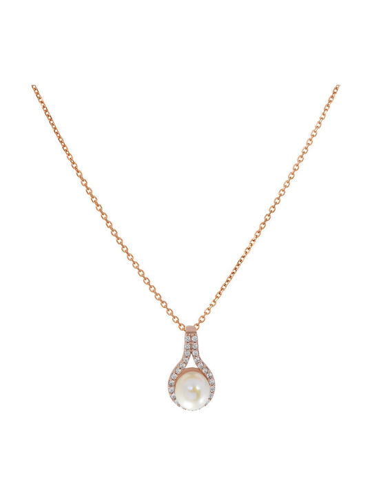 9-carat pink gold necklace