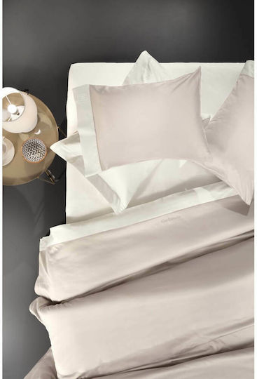 Guy Laroche Bettwäsche-Set King Size 270x280cm. Silky Natural / Ivory / Ivory 4Stück
