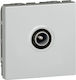 Legrand Mosaic TV-Buchse Grundlegend in Silber ...