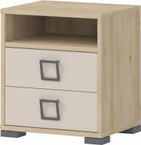 NS2 Детска нощна шкафче Дърво Beech-Sand 44x37x50см