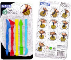 Nara Kiddy Clay Σετ Πλαστελίνης Εργαλεία Μοντελοποίησης