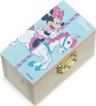 Christening Favor with Box Σεντούκι Minnie made of Wood 48pcs