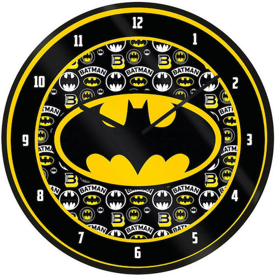 Pyramid International Batman Wall Clock Plastic Black Ø24.5cm