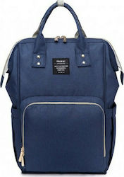 Heine Diaper Bag Backpack Navy Blue 27x21x42cm