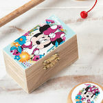 Christening Favor with Box Σεντούκι Minnie made of Wood 48pcs