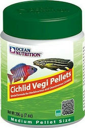 Ocean Nutrition Vegi Pellets Medium Τροφή για Ψάρια Κιχλίδες με Σπιρουλίνα 200γρ.