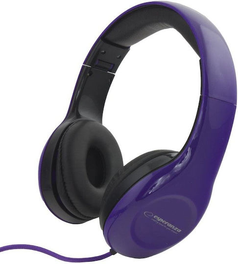 Esperanza EH138V Wired On Ear Headphones Purple
