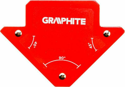 Graphite 56H901 Γωνία Συγκόλλησης 82x120x13mm με Μαγνητική Ικανότητα 11.4kg & Γωνίες 45 / 90