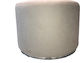 Stool For Living Room Upholstered with Fabric Grey 53x53x40cm