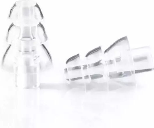Haspro Party Ωτοασπίδες Σιλικόνης σε Διάφανο Χρώμα EPUH1910 2τμχ