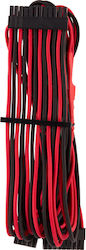 Corsair Premium Individually Sleeved ATX 24-Pin Cable Type 4 Gen 4 24-Pin ATX - 24-Pin ATX Cable 0.61m Black (CP-8920233)