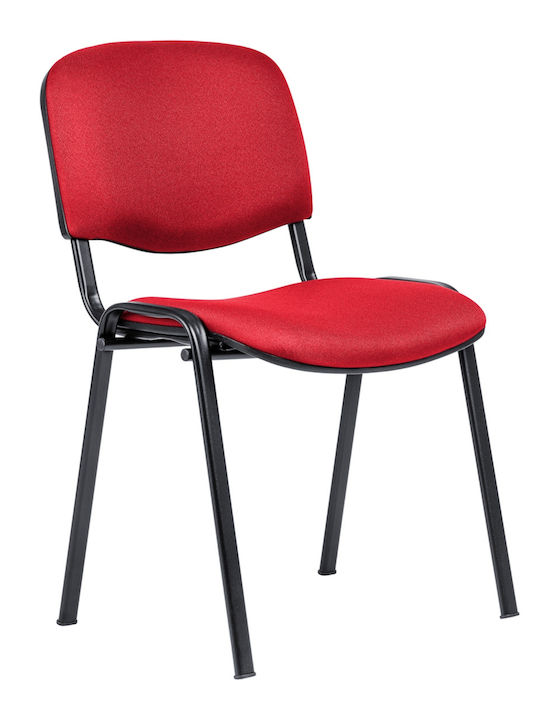 Guest chair Taurus TNT C - fabric - Red Fabric 535x470x810mm