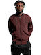 Vinyl Art Clothing 15087 Men's Bomber Jacket Windproof Burgundy