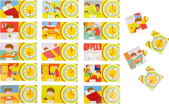 Small Foot Πες την Ώρα Educational Time Learning Game made of Wood for 5+ years Years Old