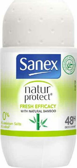 Sanex Natur Protect Fresh Efficacy Deodorant 48h Deodorant 48h în Roll-On Fără Aluminiu 50ml
