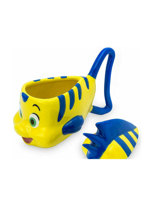 Abysse Flounder The Little Mermaid Ceramic Cup Blue