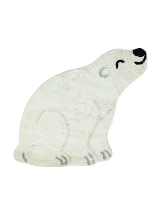 Sass & Belle Nanook Polar Bear Детско килимче Памучно Бял 54x57см