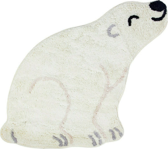 Sass & Belle Kids Cotton Rug Nanook Polar Bear 54x57cm