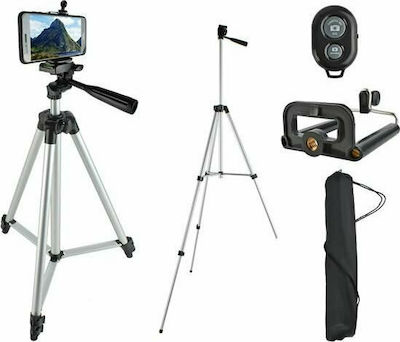 SPM 6067 Cell Phone Tripod with Bluetooth Silver