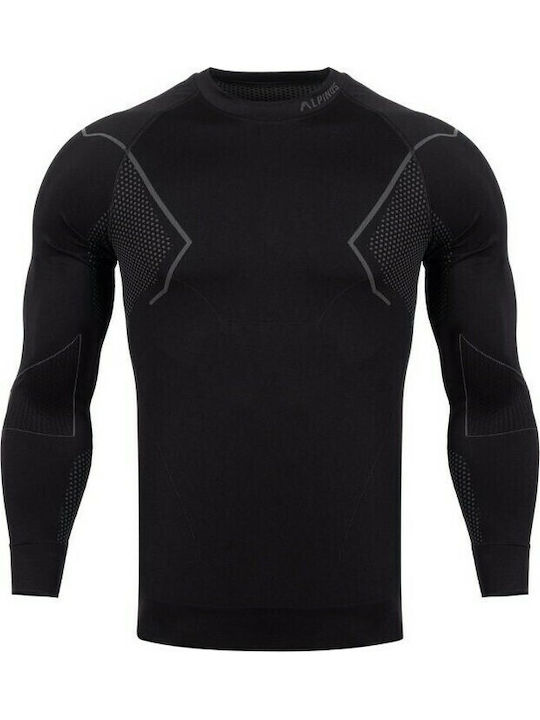 Alpinus Active Base Layer Ισοθερμική Μπλούζα Μαύρη