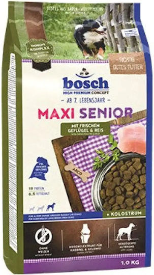 Bosch Petfood Concepts Maxi Senior 12.5kg Dry Food Grain-Free for Senior Large Breed Dogs with Chicken and Rice
