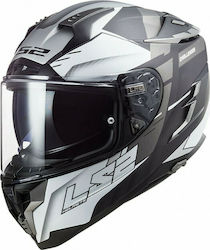 LS2 Challenger FF327 Allert Full Face Helmet with Sun Visor ECE 22.05 1350gr Matt Titan KR08963