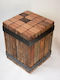 Wooden Stool Outdoor 1pcs 20x20x45cm