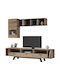 No27 Wall Living Room Display Cabinet made of Particleboard with Glass Ink 45x30x93cm