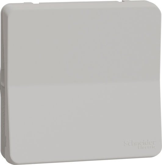 Schneider Electric Mureva Styl Διακόπτης Μπουτόν IP55 σε Λευκό Χρώμα MUR39027