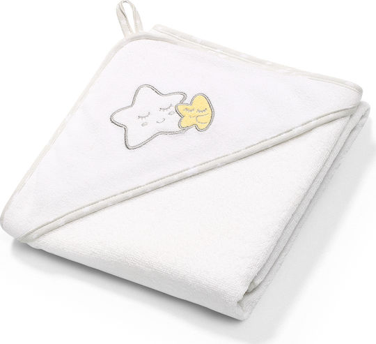 Babyono Βρεφική Κάπα-Μπουρνούζι με Κουκούλα 76x76εκ.