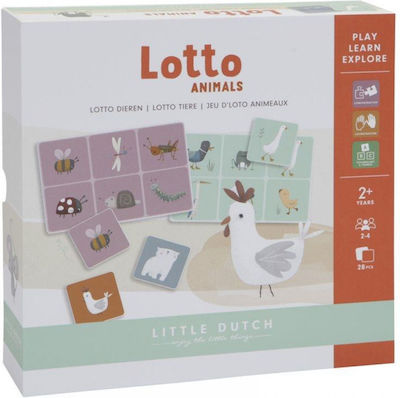 Little Dutch Brettspiel Lotto Ζωάκια für 2-4 Spieler 2+ Jahre LD4751