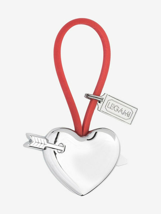 Legami Milano Keychain Wallet Lucky Chain Metallic Red