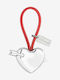 Legami Milano Keychain Wallet Lucky Chain Metallic Red