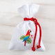 Christening Favor in Pouch Παπαγάλος made of Fabric