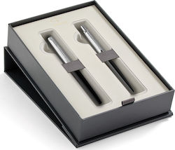 Parker Jotter Pen Set Ballpoint with Quill (in a paper cassette) Black CT in a case