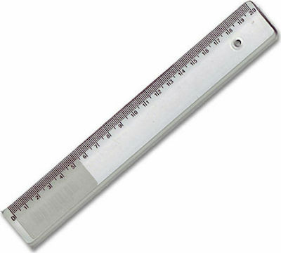 Ruler Plastic Transparent 30cm Πατούρα