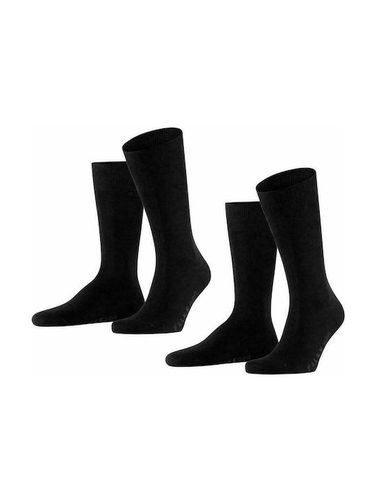 Falke Ανδρικές Μονόχρωμες Κάλτσες Μαύρες 2Pack