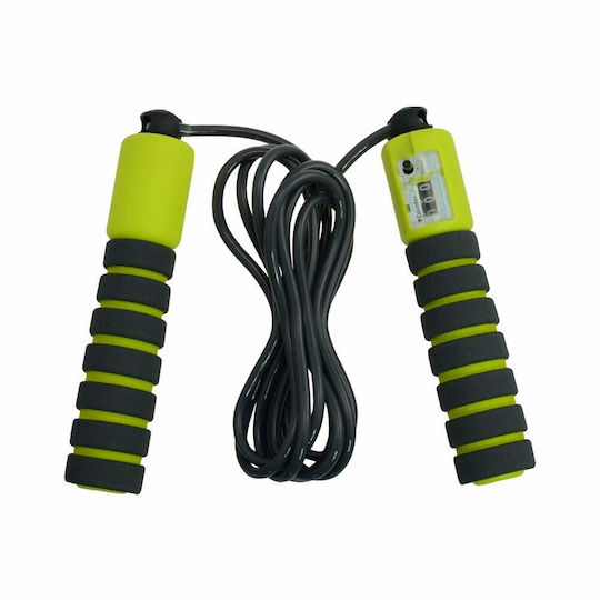 Lifefit Corzi de sărit de Fitness 2.8m Negru cu Metru