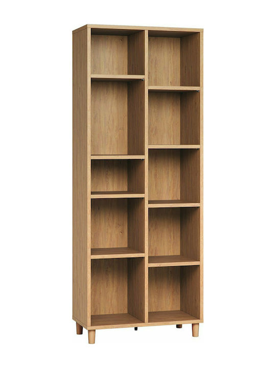 Simple Bibliotecă pardoseală Lemn Negru 75.5x38x194.5cm