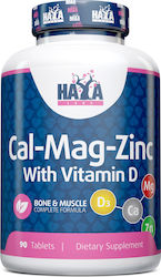 Haya Labs Cal-Mag-Zinc with Vitamin D 90 табове Haya Labs Cal-Mag-Zinc with Vitamin D 90 табове